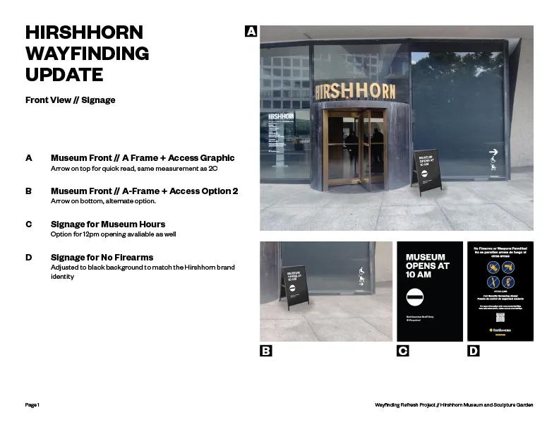 Hirshhorn Wayfinding
