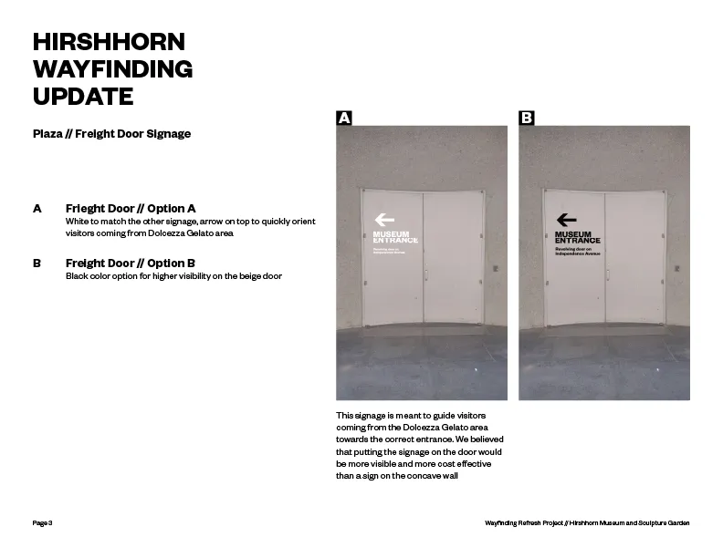 Hirshhorn Wayfinding