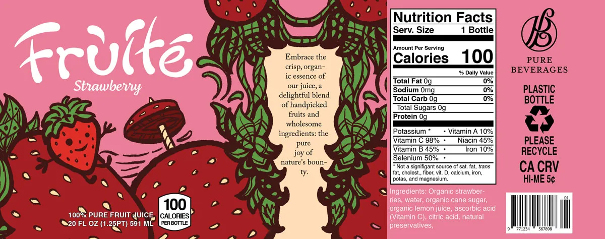 Fruite Juice Strawberry Flavor